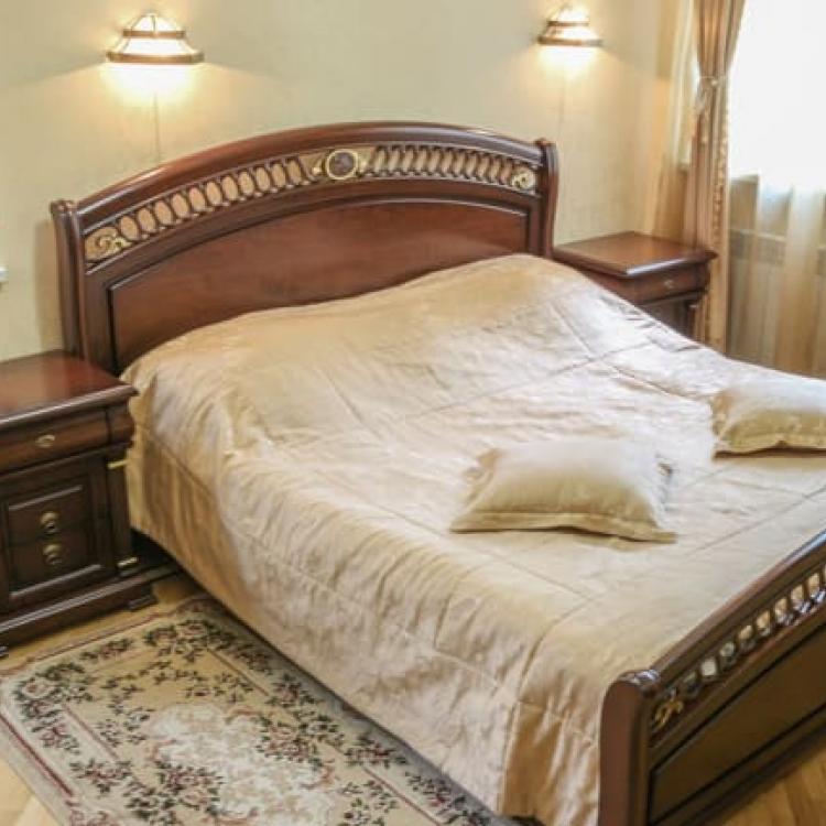 Спальня в 2 местном 3 комнатном Люксе №101 санатория Сеченова в Ессентуках