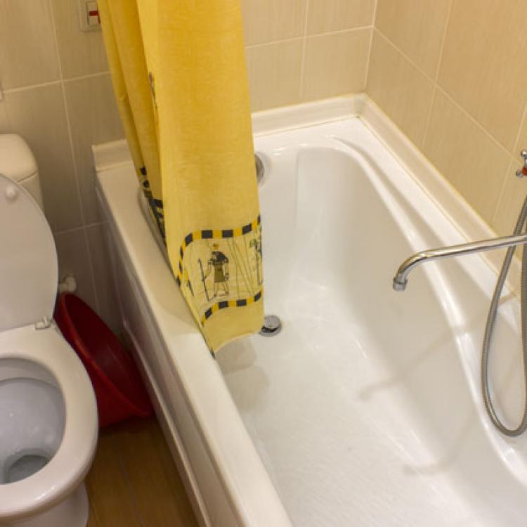 Ванная комната в 2 местном 1 комнатном Стандарте улучшенной планировки Повышенной Комфортности санатория Сеченова в Ессентуках